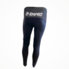 Collant technique noir avec taille élastique griffée RMPRO, conçu pour le cyclisme et le running.
