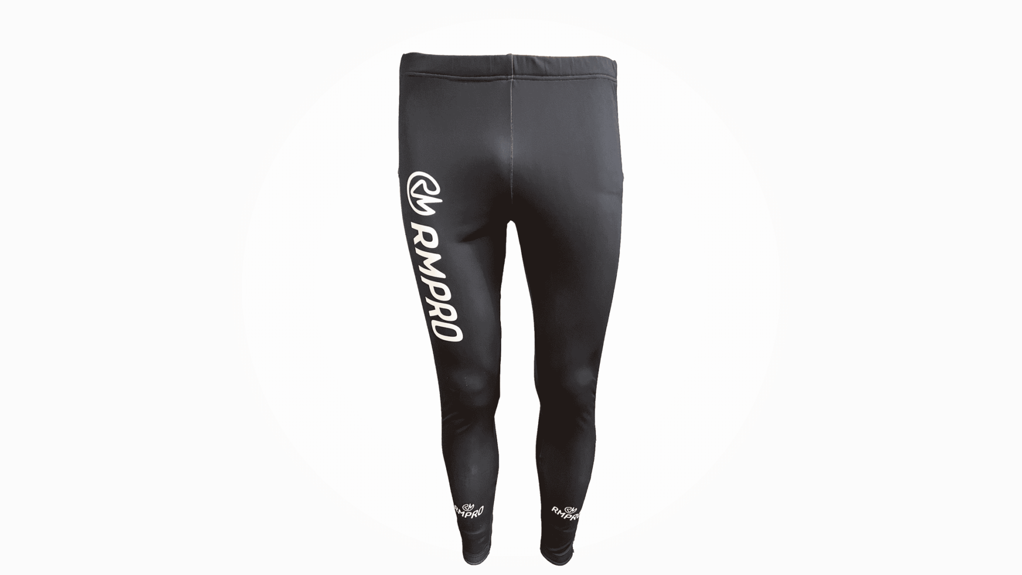 Collant technique noir avec logo RMPRO, idéal pour le cyclisme et le running.