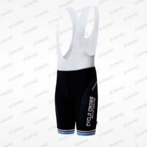 Cuissard technique noir avec bretelles, personnalisable avec logo "CYCLO CROSS EN COTENTIN".