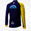 Veste de cyclisme personnalisée avec logo et manchons graphiques aux couleurs d'un club.