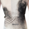 Maillot manches courtes blanc et gris avec dégradé, logo visible, adapté pour cyclisme.
