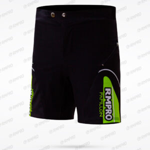 Cuissard technique noir avec logo vert personnalisé pour cyclisme.